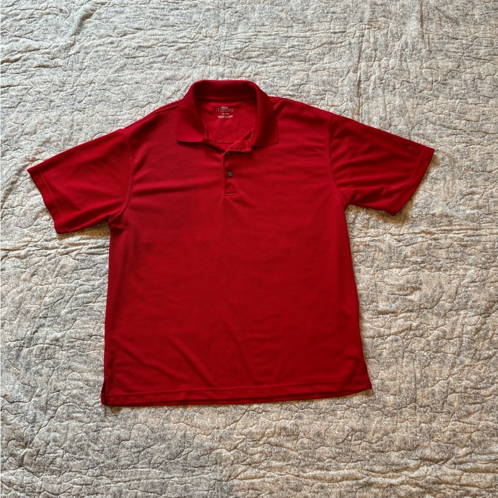 Men’s PGA Tour Red Polo. Size XL.